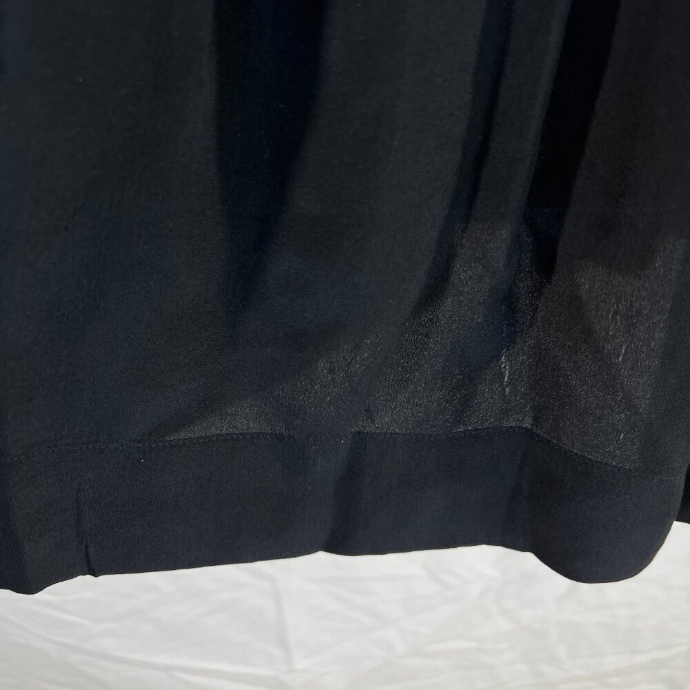 Maje Black Silk Lace Shoulder Shift Dress $295 - Picture 9 of 14